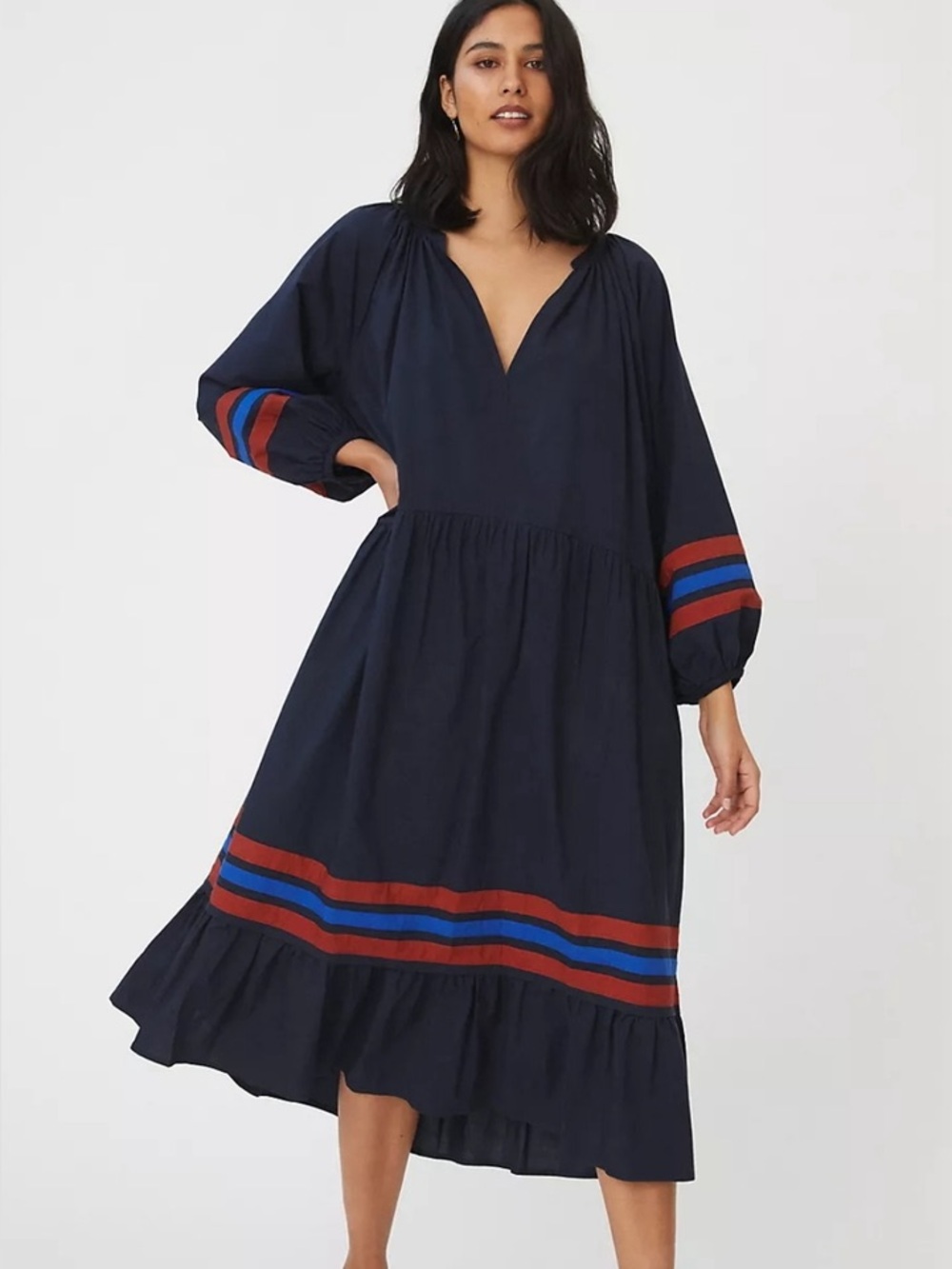 Sundry Varsity Stripe Midi Dress